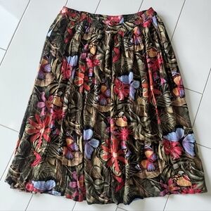 Vintage 90's Jeremy Scott Floral & Butterfly A-Line Skirt Made In Canada 🇨🇦